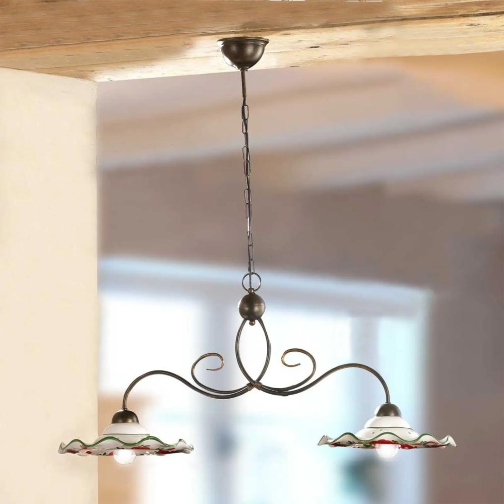 romanticky stylova lampa luster zaves rustikalne mediteranske rucne malovane svetlo farmarsky dom elegansny porcelan kovanzelezny ozdobny s kvetmi taliansky toskansky lampy.jpg
